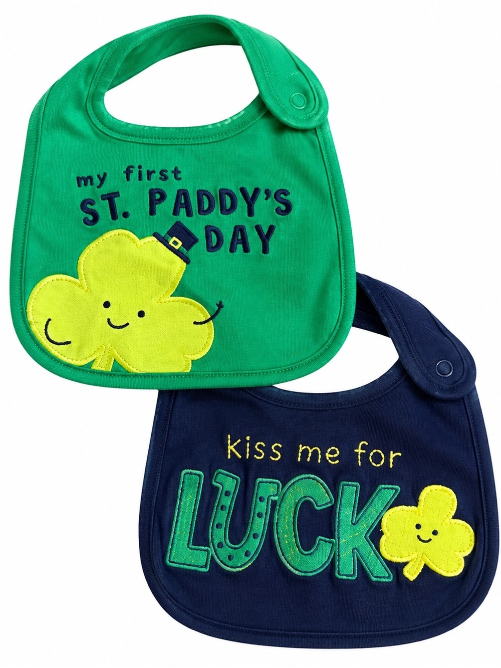 NWOT St. Patrick’s Day ☘️ Shamrock baby bibs